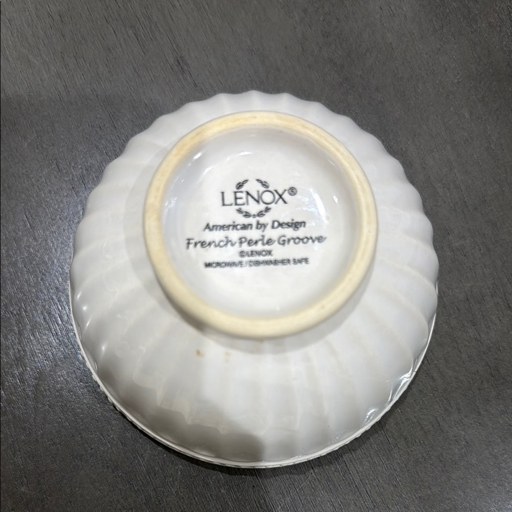 Lenox French Perle Groove White Mini Bowl